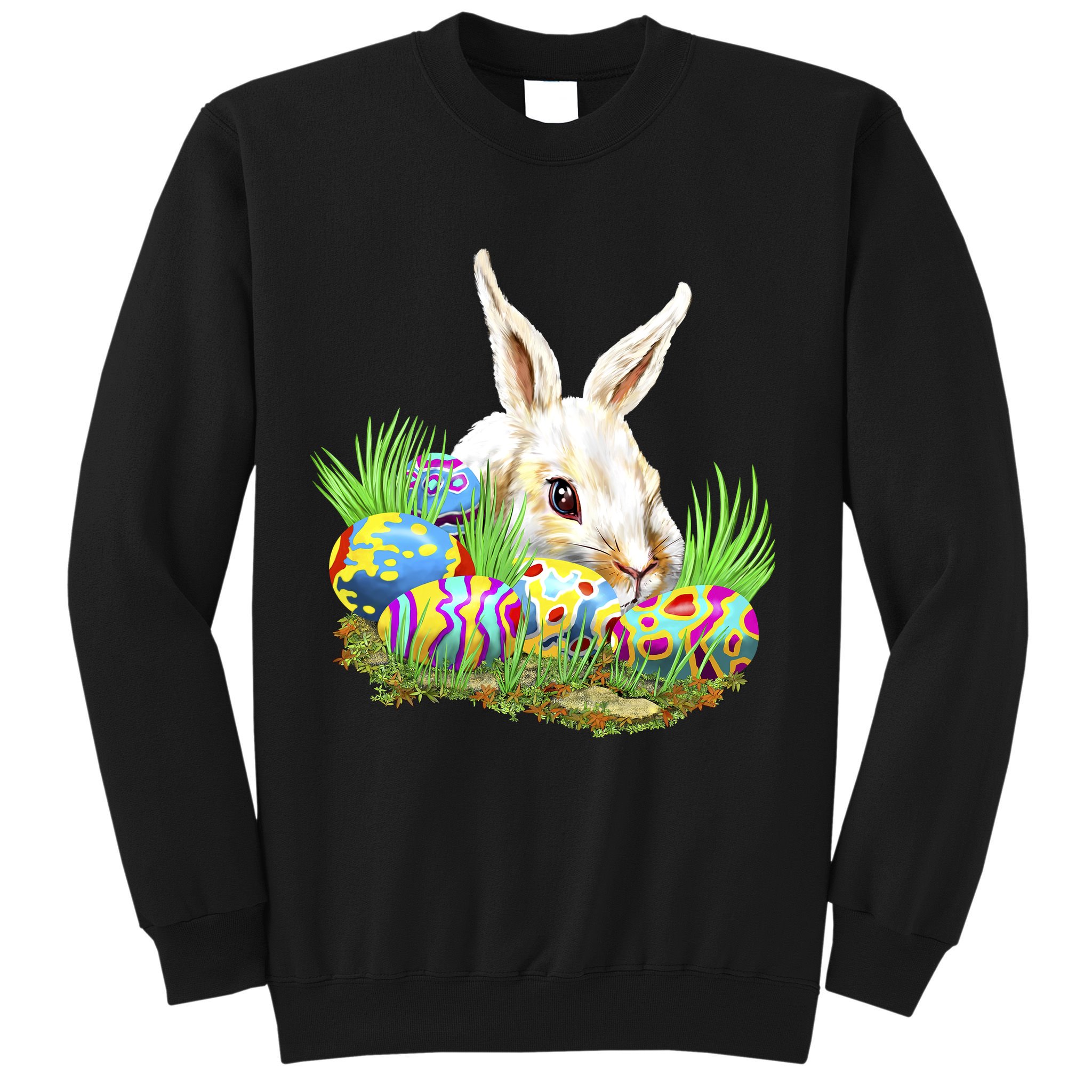 Cute Bunny with Easter Eggs Sweatshirt