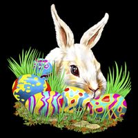 Cute Bunny with Easter Eggs Tall T-Shirt