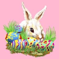 Cute Bunny with Easter Eggs T-Shirt