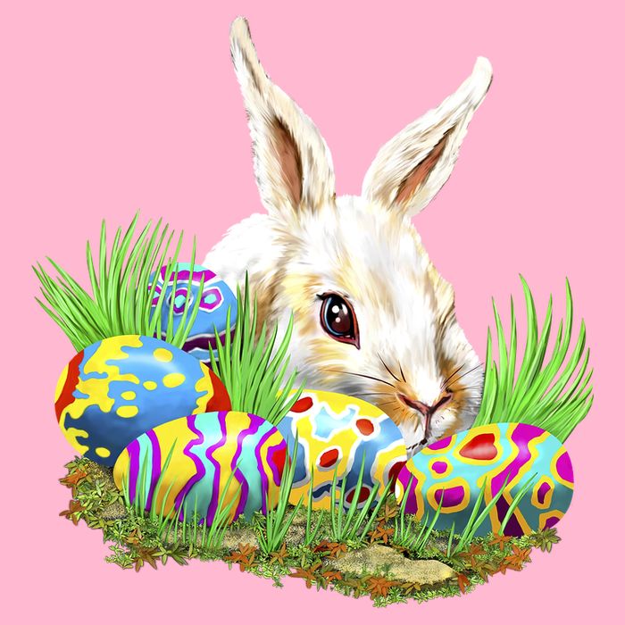 Cute Bunny with Easter Eggs T-Shirt