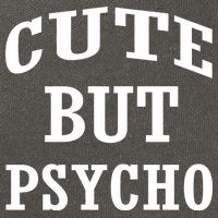 Cute But Psycho Funny Meme Cotton Canvas Backpack
