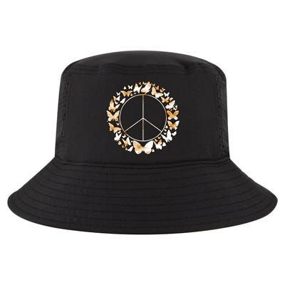 Cute Butterfly Peace Sign Cool Comfort Performance Bucket Hat