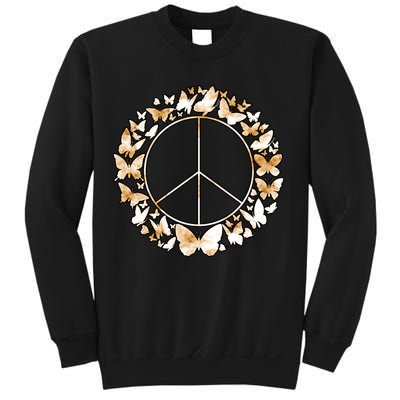 Cute Butterfly Peace Sign Sweatshirt