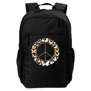 Cute Butterfly Peace Sign Daily Commute Backpack