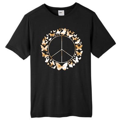 Cute Butterfly Peace Sign Tall Fusion ChromaSoft Performance T-Shirt