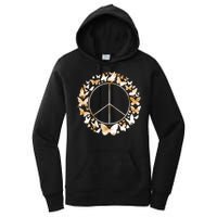 Cute Butterfly Peace Sign Women's Pullover Hoodie