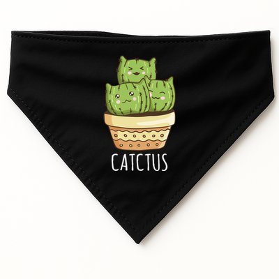 Cute Cactus Three Cats USA-Made Doggie Bandana