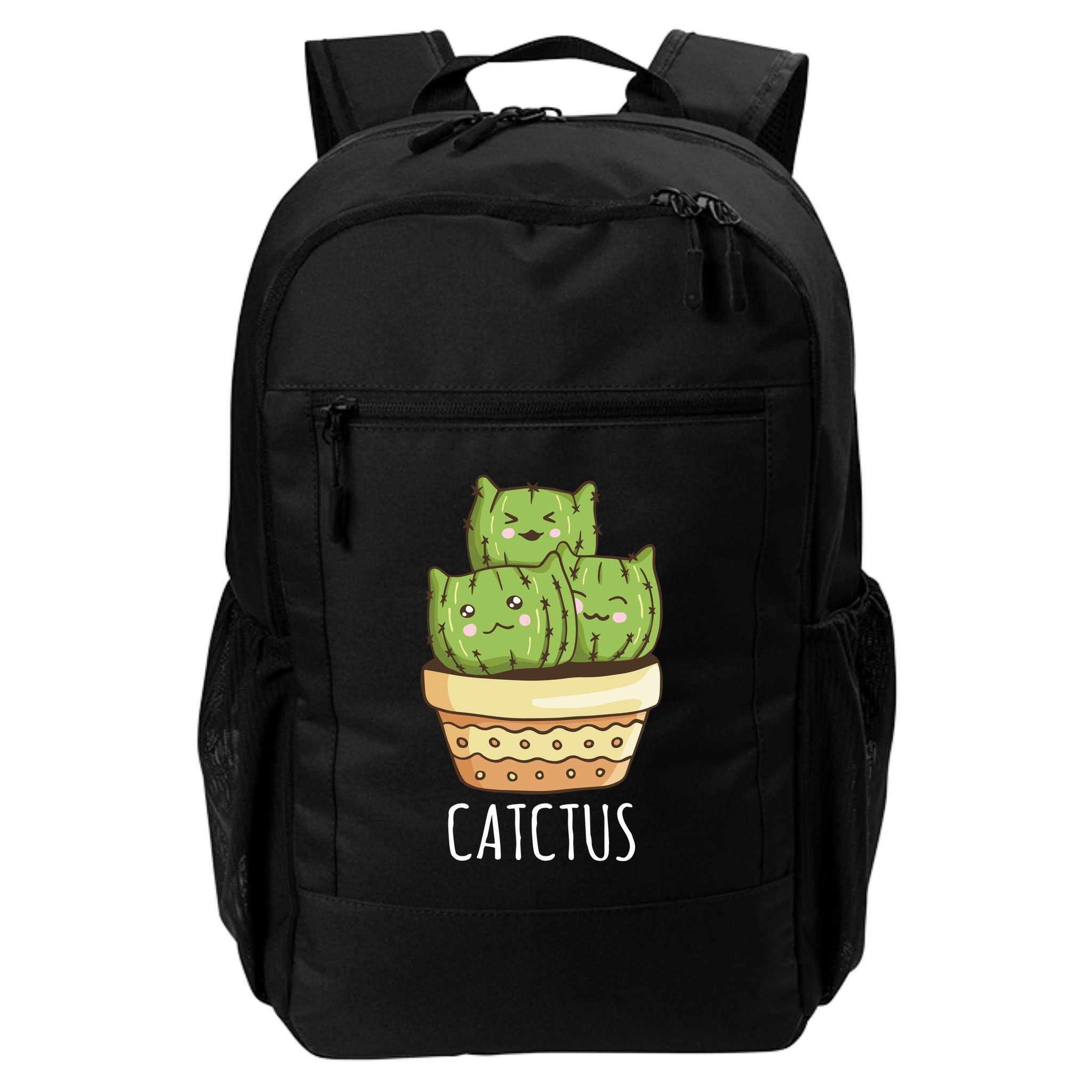 Cute Cactus Three Cats Backpack