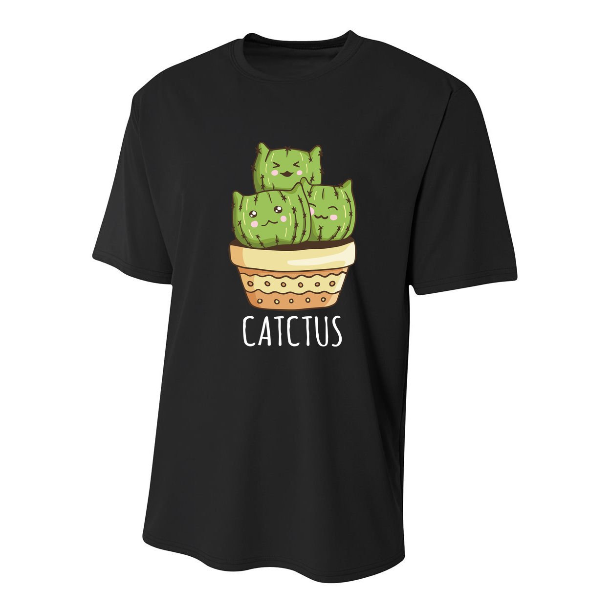 Cute Cactus Three Cats Youth Performance Sprint T-Shirt