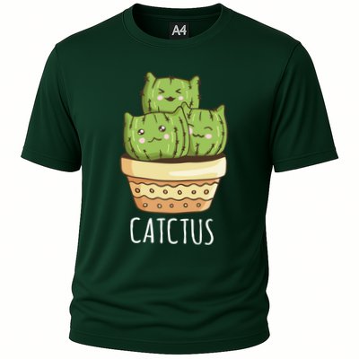 Cute Cactus Three Cats Performance Shirt
