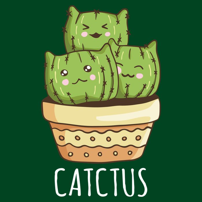 Cute Cactus Three Cats Cooling Performance Crew T-Shirt