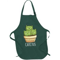 Cute Cactus Three Cats Apron