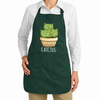 Cute Cactus Three Cats Apron
