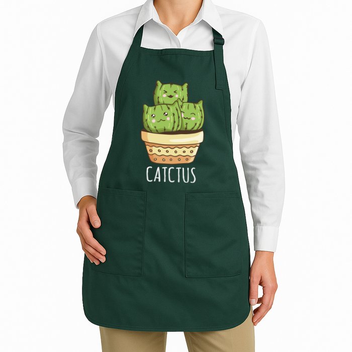 Cute Cactus Three Cats Apron
