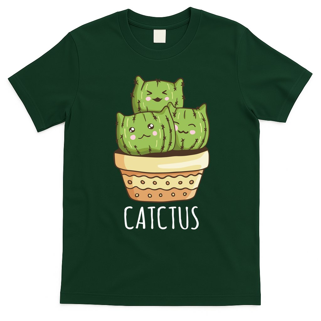 Cute Cactus Three Cats T-Shirt