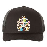 Cute Candy Skeleton Rib Cage Halloween Yupoong Adult 5-Panel Trucker Hat