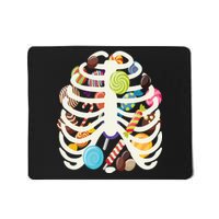 Cute Candy Skeleton Rib Cage Halloween Mousepad