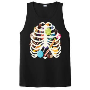 Cute Candy Skeleton Rib Cage Halloween PosiCharge Competitor Tank