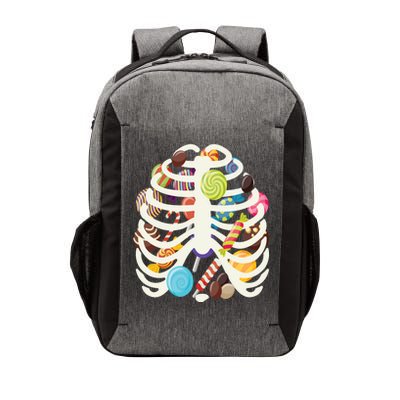 Cute Candy Skeleton Rib Cage Halloween Vector Backpack