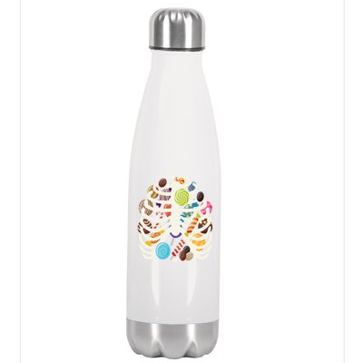 Cute Candy Skeleton Rib Cage Halloween Stainless Steel Insulated Water Bottle