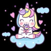 Cute Candy Unicorn Hoodie
