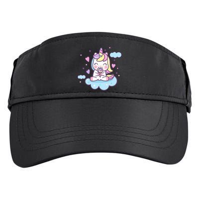 Cute Candy Unicorn Adult Drive Performance Visor