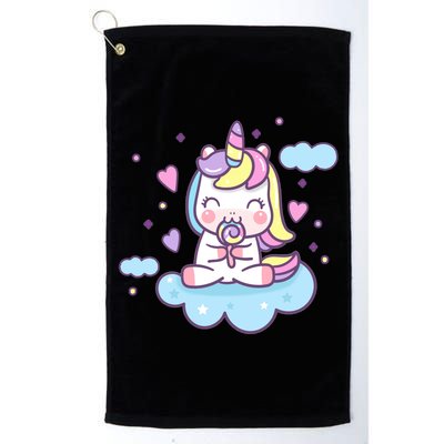 Cute Candy Unicorn Golf Towel