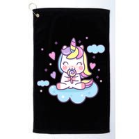 Cute Candy Unicorn Golf Towel