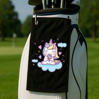 Cute Candy Unicorn Golf Towel