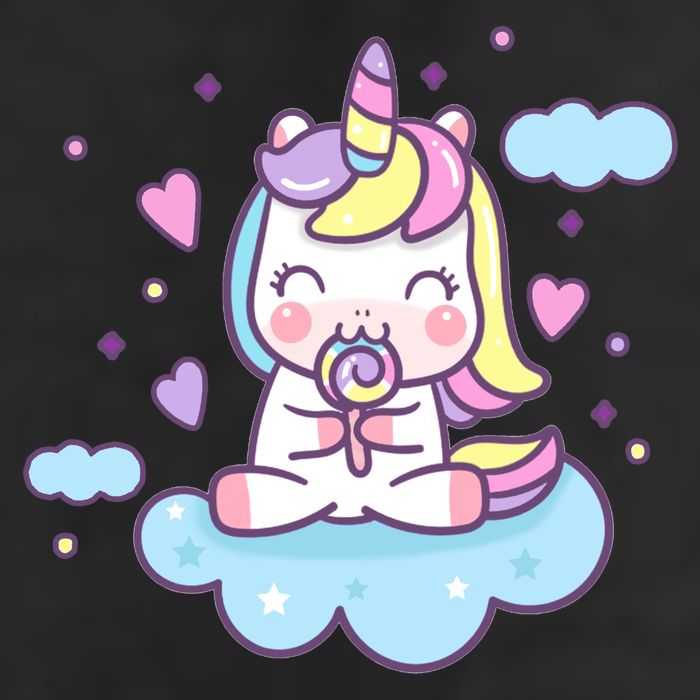 Cute Candy Unicorn Golf Towel