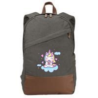 Cute Candy Unicorn Cotton Canvas Backpack