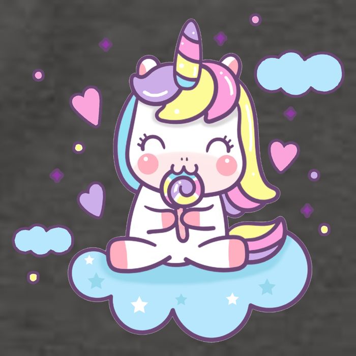 Cute Candy Unicorn Vector Backpack