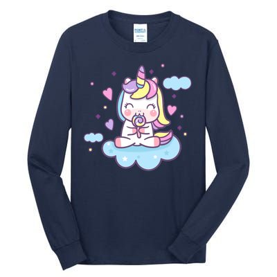 Cute Candy Unicorn Tall Long Sleeve T-Shirt