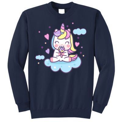 Cute Candy Unicorn Tall Sweatshirt