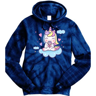 Cute Candy Unicorn Tie Dye Hoodie