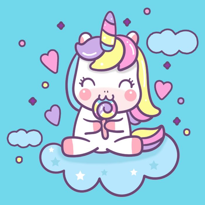 Cute Candy Unicorn T-Shirt