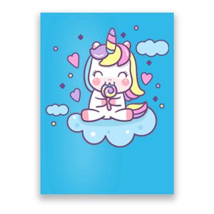 Cute Candy Unicorn Poster