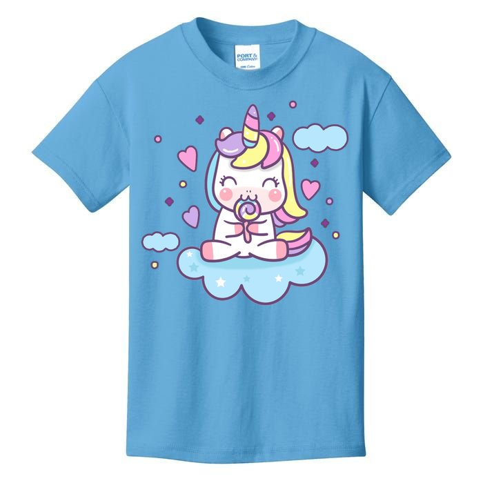 Cute Candy Unicorn Kids T-Shirt