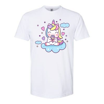 Cute Candy Unicorn Softstyle® CVC T-Shirt