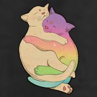Cute Cat Love Hugging Out Adult Drive Performance Visor