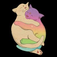 Cute Cat Love Hugging Out 16 in Basic Backpack