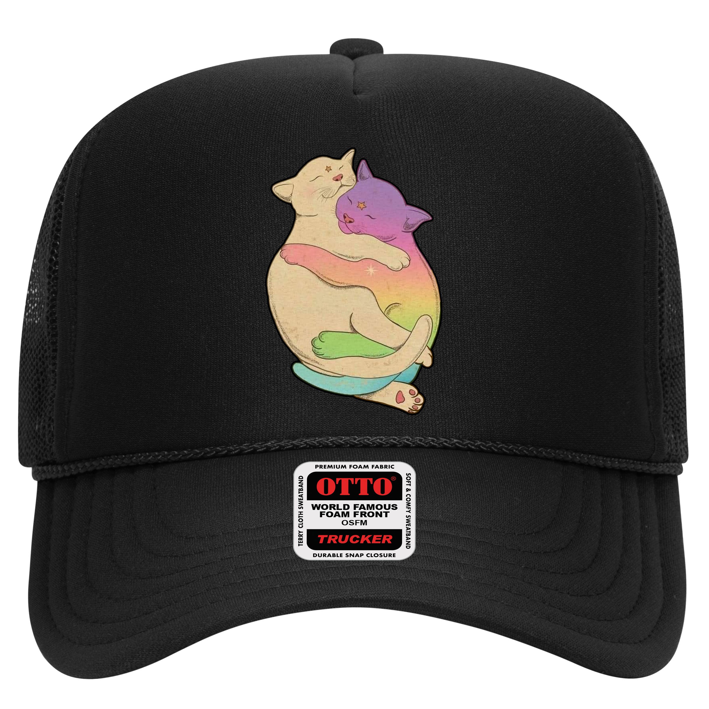 Cute Cat Love Hugging Out Hat