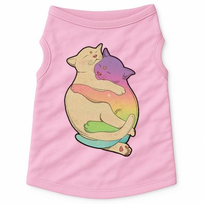 Cute Cat Love Hugging Out Doggie Tank