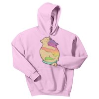 Cute Cat Love Hugging Out Kids Hoodie