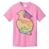 Cute Cat Love Hugging Out Kids T-Shirt