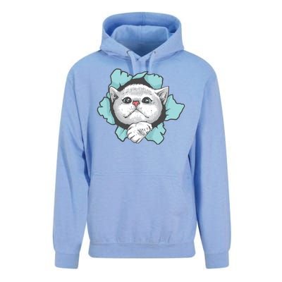 Cute Cat Through Hole Unisex Surf Hoodie