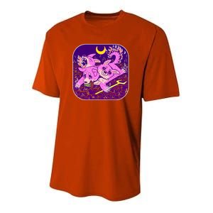 Cute Cerberus 3 Headed Puppy Dog of Hell Youth Performance Sprint T-Shirt