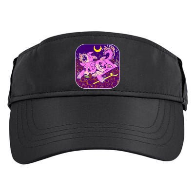 Cute Cerberus 3 Headed Puppy Dog of Hell Adult Drive Performance Visor