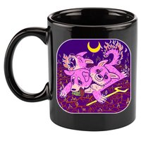 Cute Cerberus 3 Headed Puppy Dog of Hell 11oz C Handle Ceramic Mug
