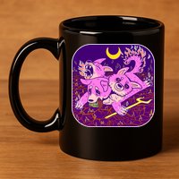 Cute Cerberus 3 Headed Puppy Dog of Hell 11oz C Handle Ceramic Mug